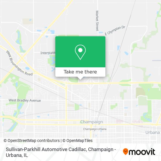 Sullivan-Parkhill Automotive Cadillac map