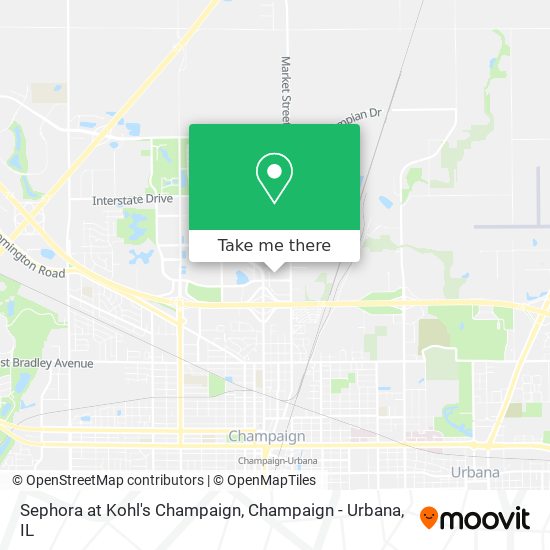 Mapa de Sephora at Kohl's Champaign
