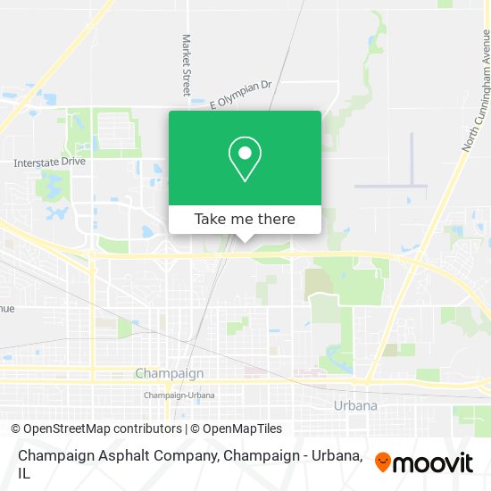 Champaign Asphalt Company map
