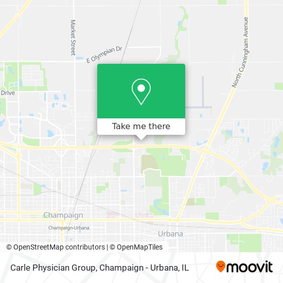 Carle Physician Group map