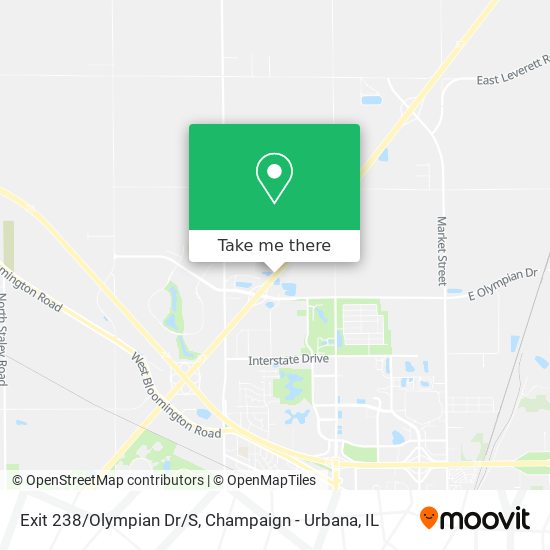 Exit 238/Olympian Dr/S map