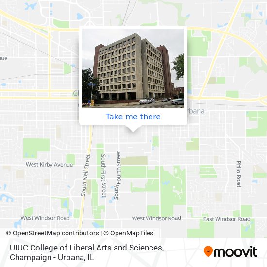 UIUC College of Liberal Arts and Sciences map