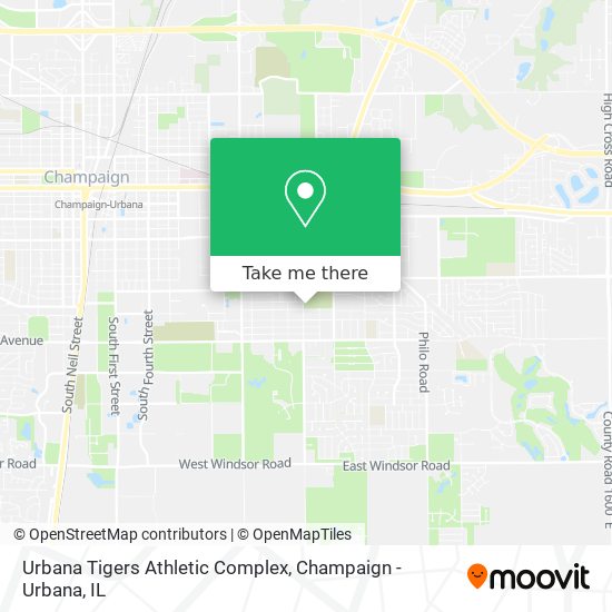Mapa de Urbana Tigers Athletic Complex