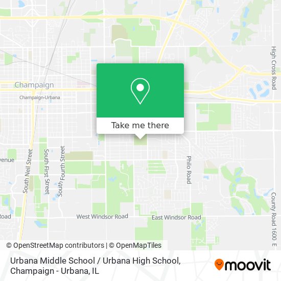Urbana Middle School / Urbana High School map