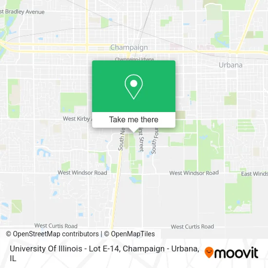 University Of Illinois - Lot E-14 map