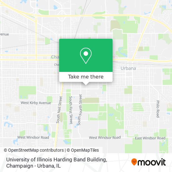 University of Illinois Harding Band Building map