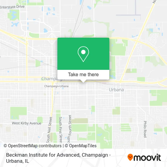 Mapa de Beckman Institute for Advanced