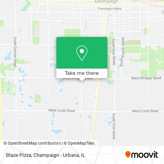 Mapa de Blaze Pizza