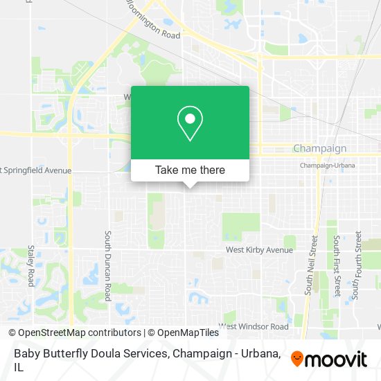 Baby Butterfly Doula Services map