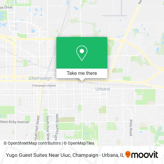 Yugo Guest Suites Near Uiuc map