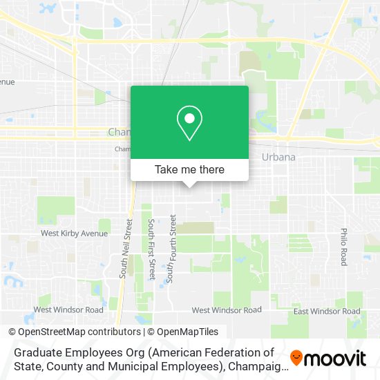 Mapa de Graduate Employees Org (American Federation of State, County and Municipal Employees)