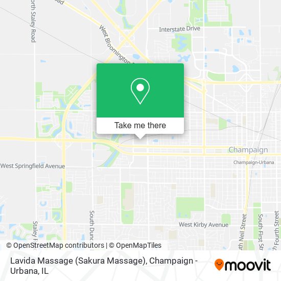 Mapa de Lavida Massage (Sakura Massage)