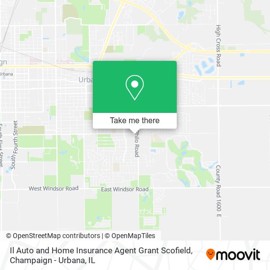 Il Auto and Home Insurance Agent Grant Scofield map