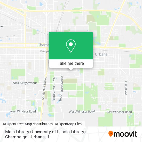 Mapa de Main Library (University of Illinois Library)
