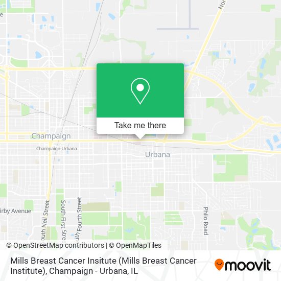 Mills Breast Cancer Insitute map