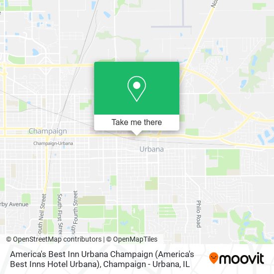 America's Best Inn Urbana Champaign (America's Best Inns Hotel Urbana) map