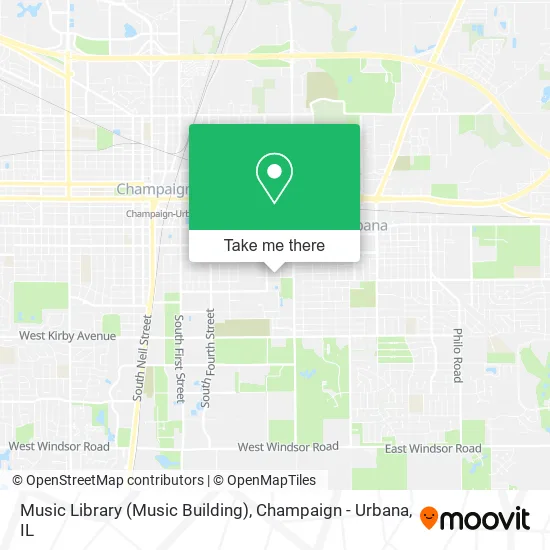 Mapa de Music Library (Music Building)
