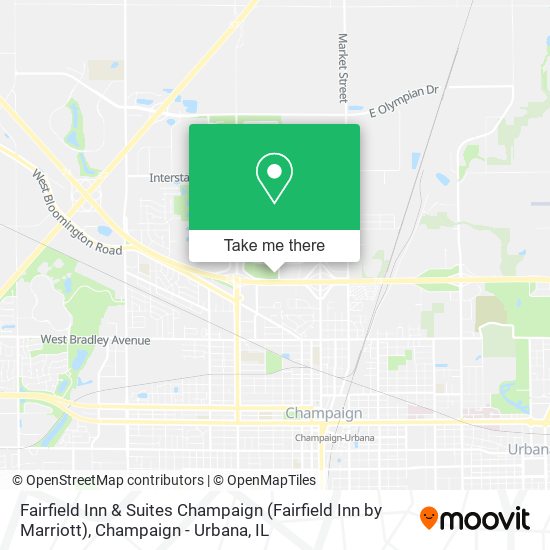 Mapa de Fairfield Inn & Suites Champaign (Fairfield Inn by Marriott)