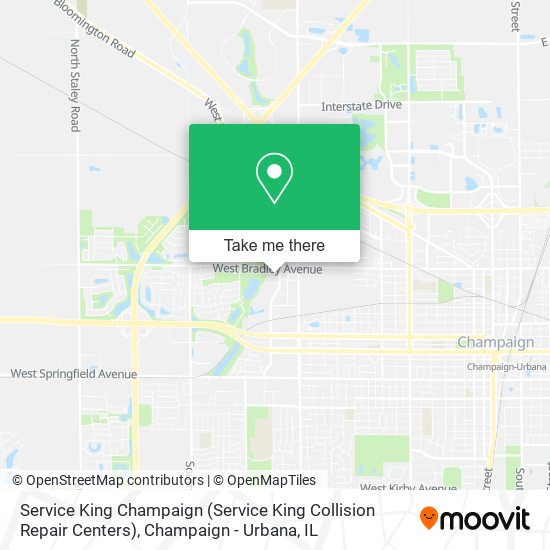 Mapa de Service King Champaign (Service King Collision Repair Centers)