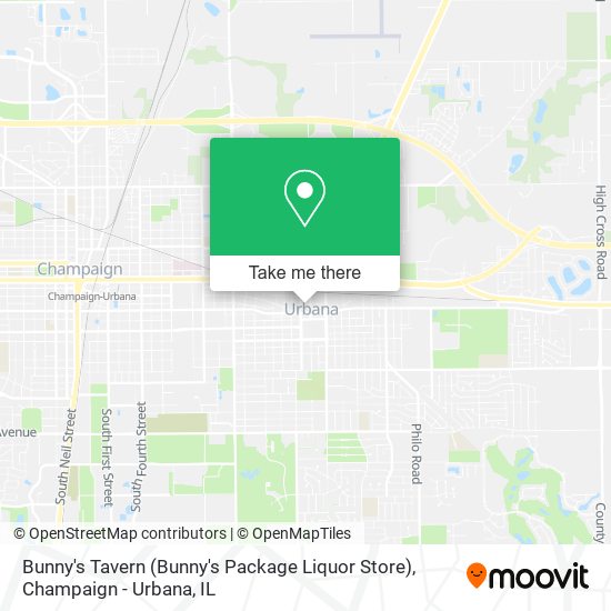 Bunny's Tavern (Bunny's Package Liquor Store) map