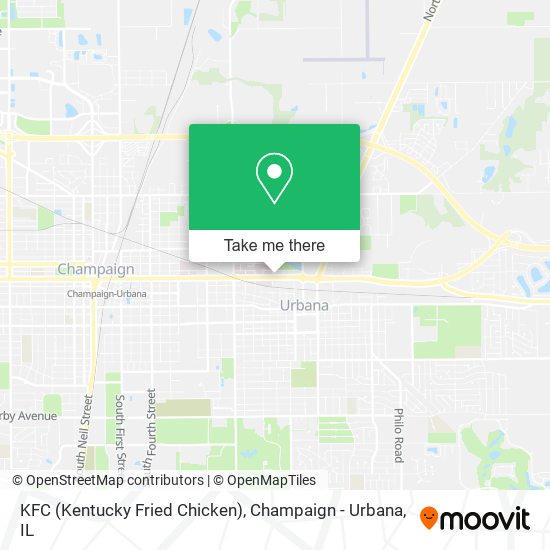 KFC (Kentucky Fried Chicken) map