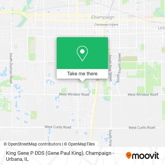 King Gene P DDS (Gene Paul King) map