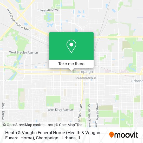 Heath & Vaughn Funeral Home map