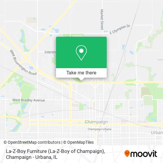 La-Z-Boy Furniture (La-Z-Boy of Champaign) map