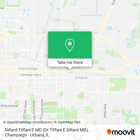 Dillard Tiffani E MD map
