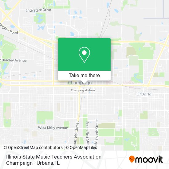 Illinois State Music Teachers Association map