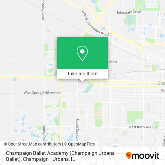 Mapa de Champaign Ballet Academy (Champaign Urbana Ballet)