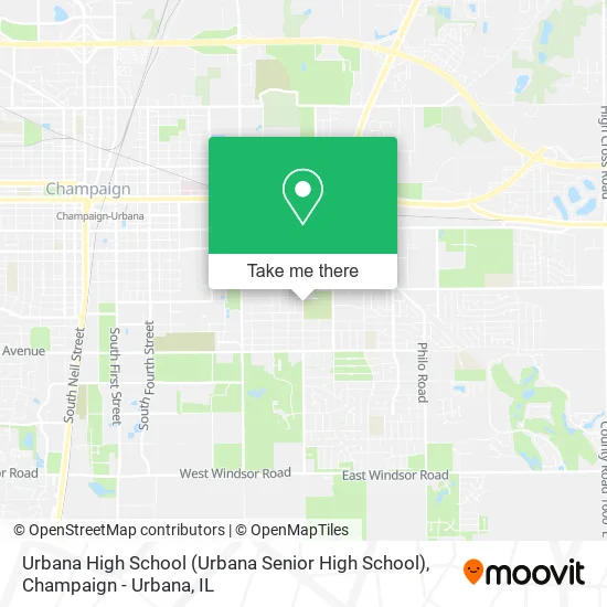 Urbana High School map