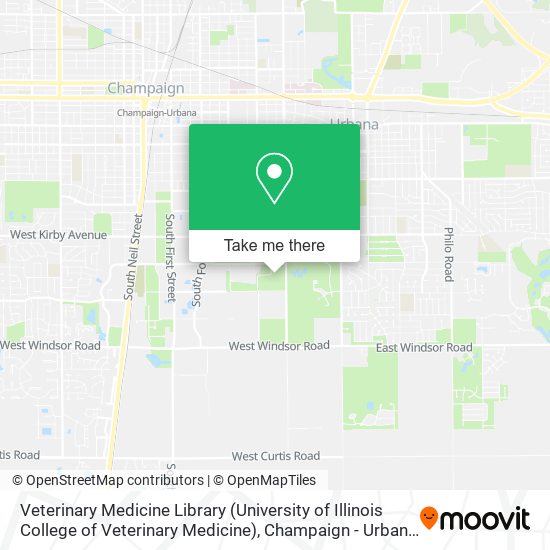 Veterinary Medicine Library (University of Illinois College of Veterinary Medicine) map