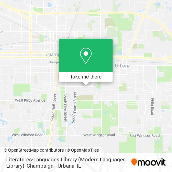 Mapa de Literatures-Languages Library (Modern Languages Library)