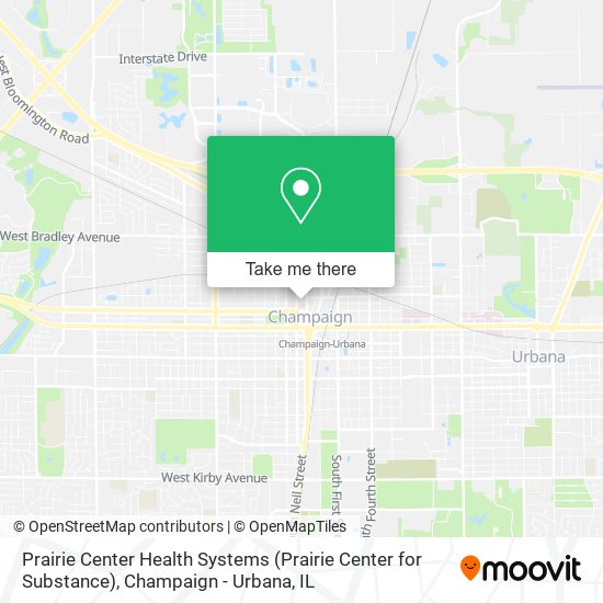 Prairie Center Health Systems (Prairie Center for Substance) map