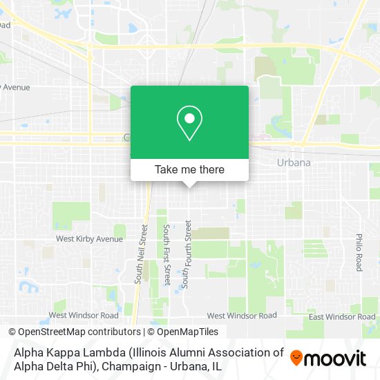 Mapa de Alpha Kappa Lambda (Illinois Alumni Association of Alpha Delta Phi)