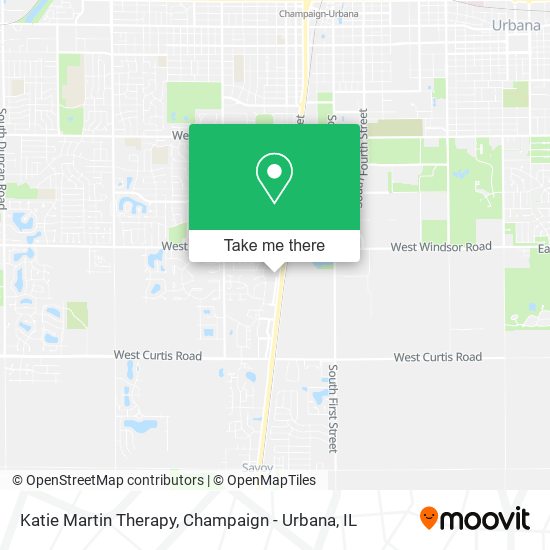 Katie Martin Therapy map