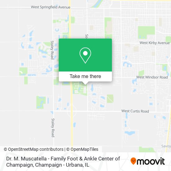 Dr. M. Muscatella - Family Foot & Ankle Center of Champaign map