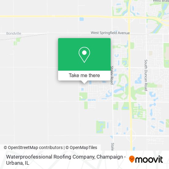 Waterproofessional Roofing Company map