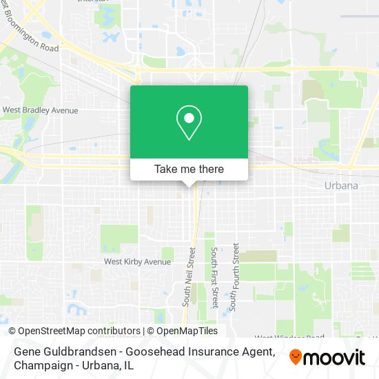 Mapa de Gene Guldbrandsen - Goosehead Insurance Agent