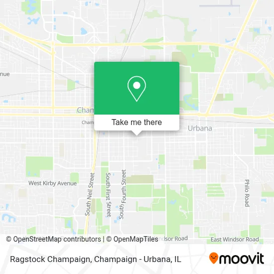 Ragstock Champaign map