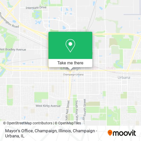 Mapa de Mayor's Office, Champaign, Illinois