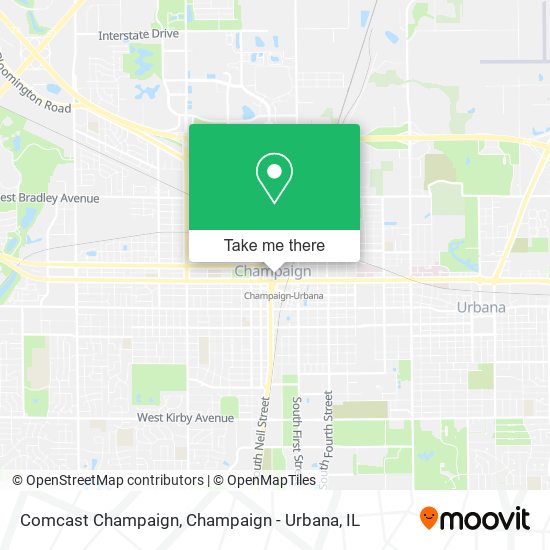 Mapa de Comcast Champaign