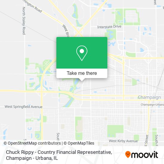 Chuck Rippy - Country Financial Representative map