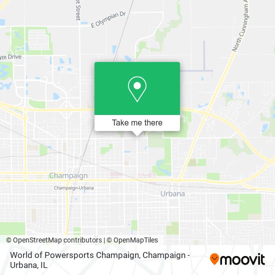 Mapa de World of Powersports Champaign