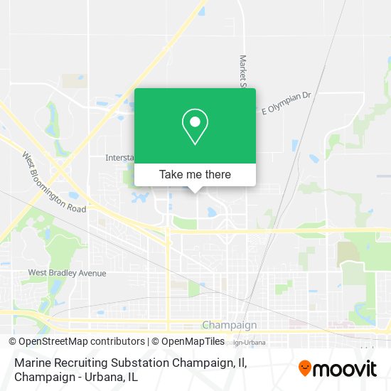 Marine Recruiting Substation Champaign, Il map