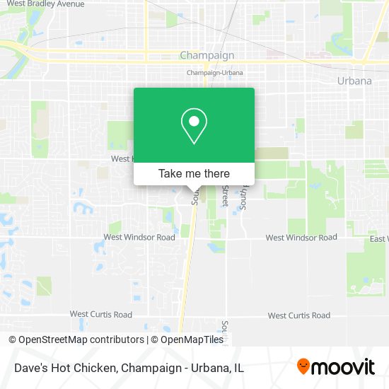 Dave's Hot Chicken map