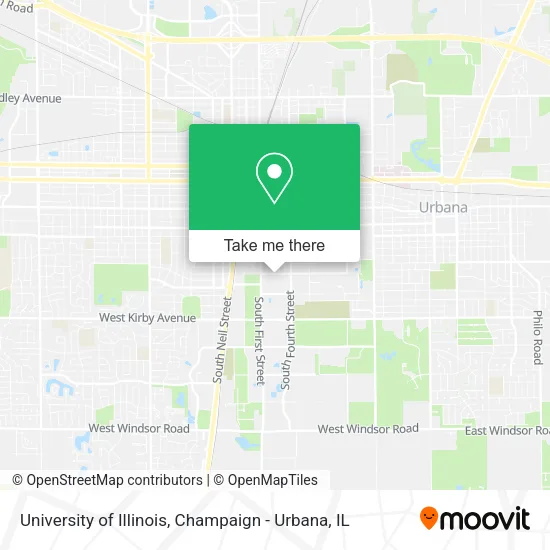 University of Illinois map