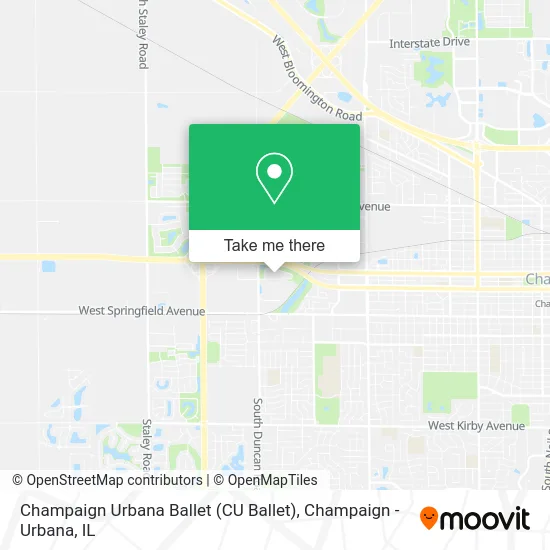 Champaign Urbana Ballet (CU Ballet) map