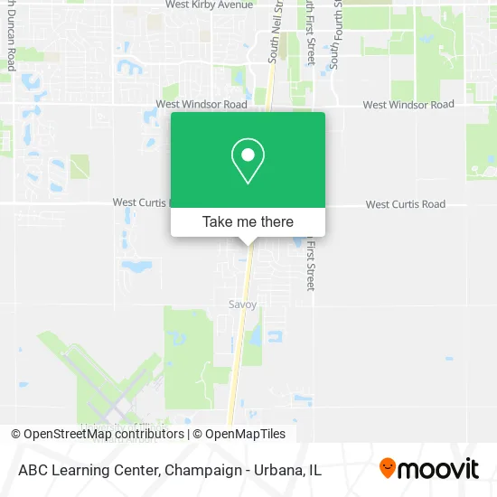 ABC Learning Center map